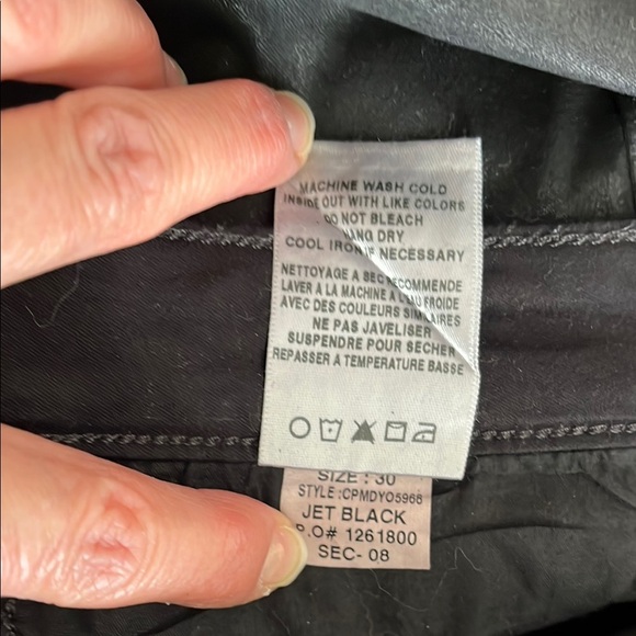 JOE’S JEANS Jet Black Coated Skinny Ankle Jeans, Size 30 - Picture 11 of 15